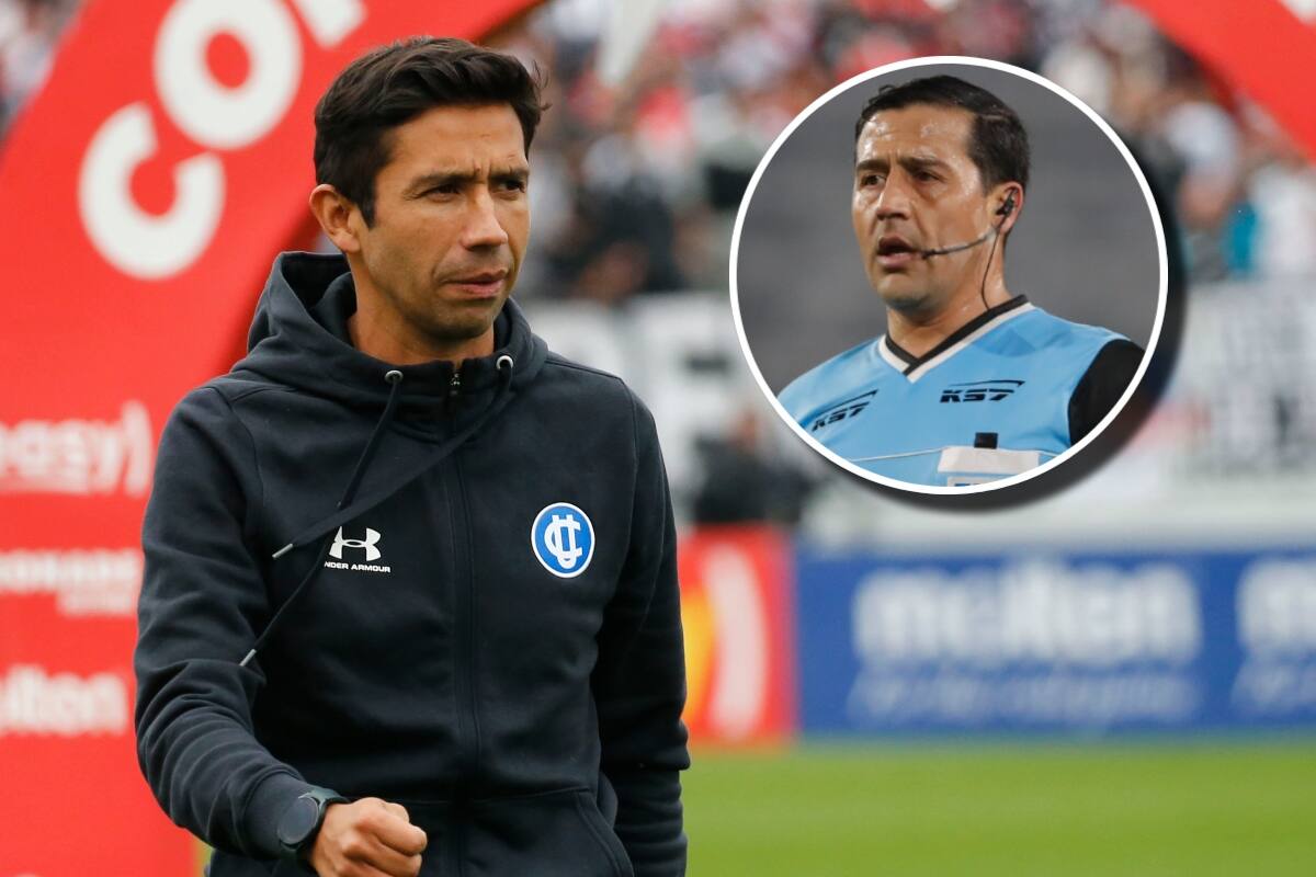 no quedó conforme con el arbitraje de Felipe González en el Clásico entre Colo Colo y la UC