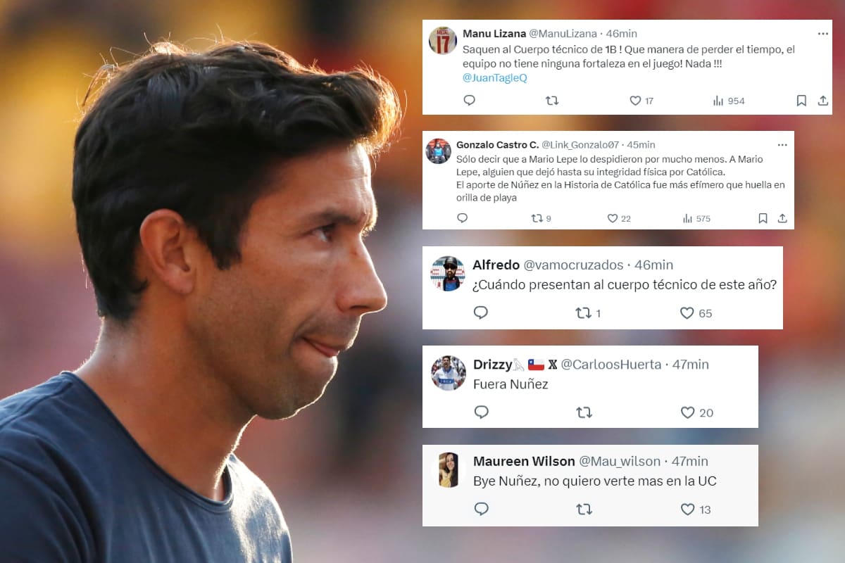 Nicolás Núñez se llenó de críticas tras el partido de la UC vs Ñublense.