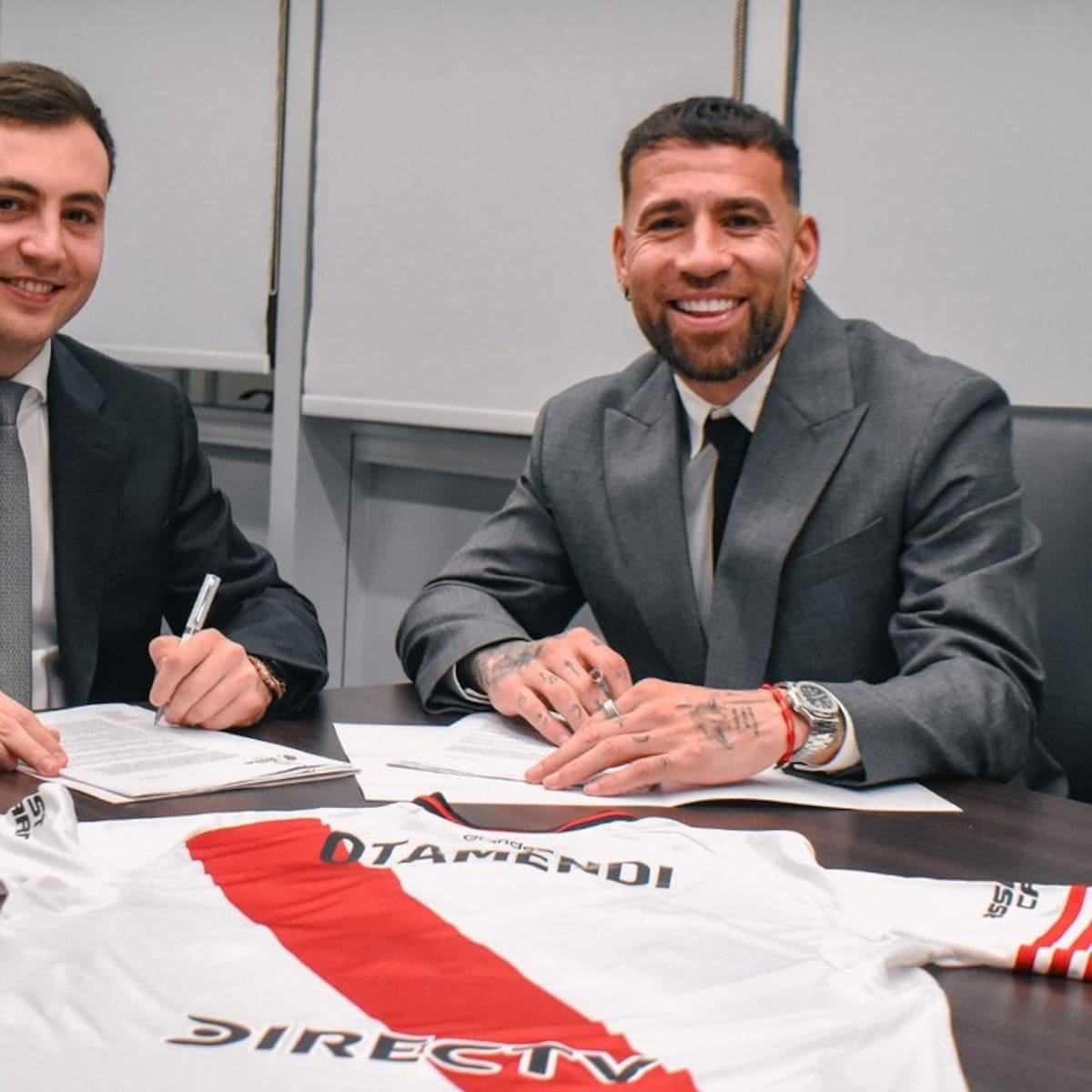 River Plate oficializó la llegada de Nicolás Otamendi y se empieza a despedir de Paulo Díaz