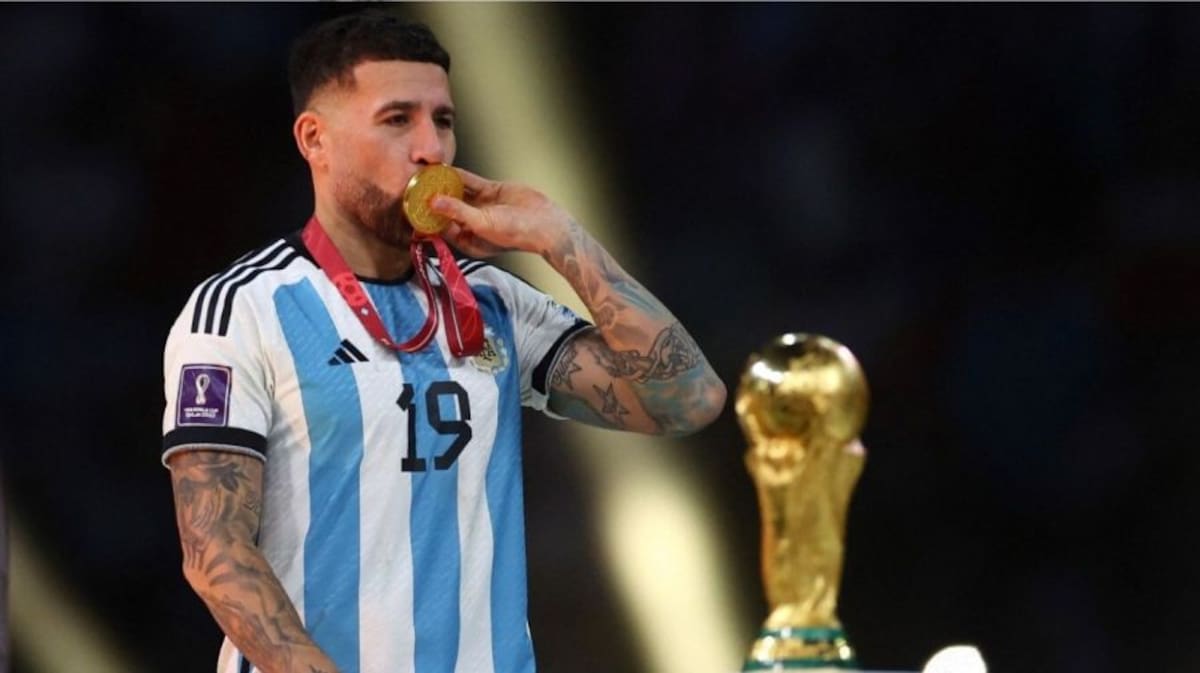 El zaguero del Benfica podrá jugar en el debut de Argentina en la Copa del Mundo ante Argelia. Foto: EFE
