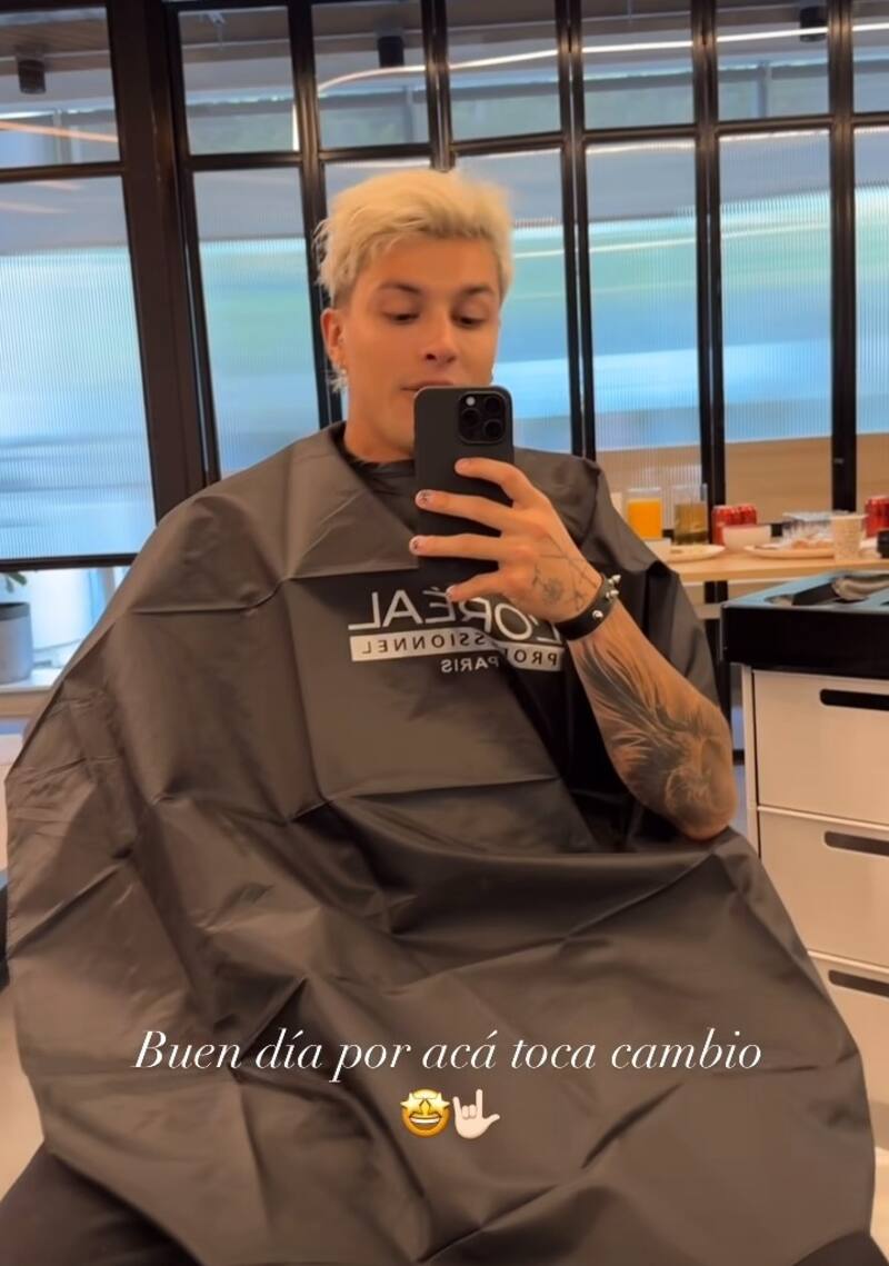 Nicolás Solabarrieta antes de renovar su imagen. Créditos: Instagram