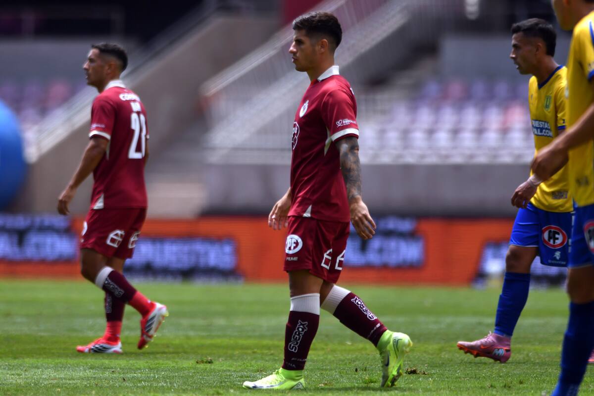 El delantero en su debut con Deportes La Serena. Foto: Agencia Aton.