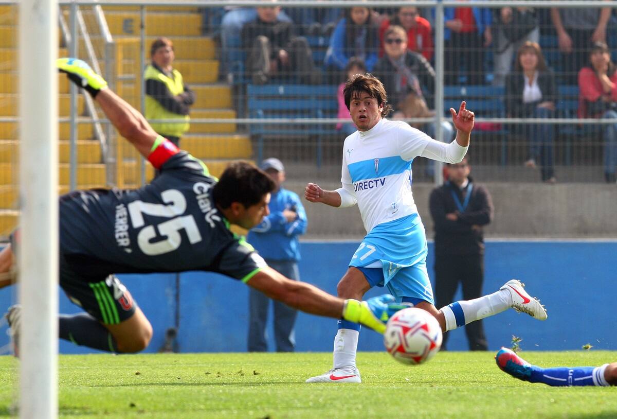 Nicolás Trecco marcó el tanto definitivo del 2-1 ante los azules el 13 de mayo de 2012. (Foto: Aton)