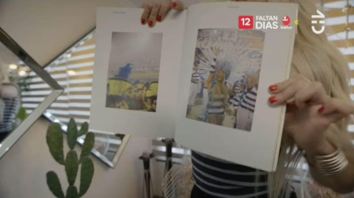 Nicole Gaultier y su recuerdo en el Carnaval de Río. Créditos: Pantallazo CHV