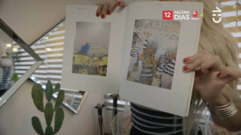 Nicole Gaultier y su recuerdo en el Carnaval de Río. Créditos: Pantallazo CHV