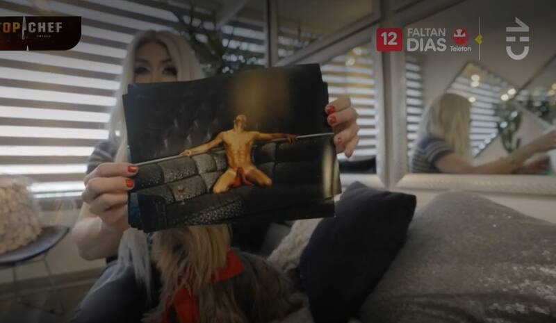 Nicole Gaultier mostró fotos inéditas. Créditos: Pantallazo CHV