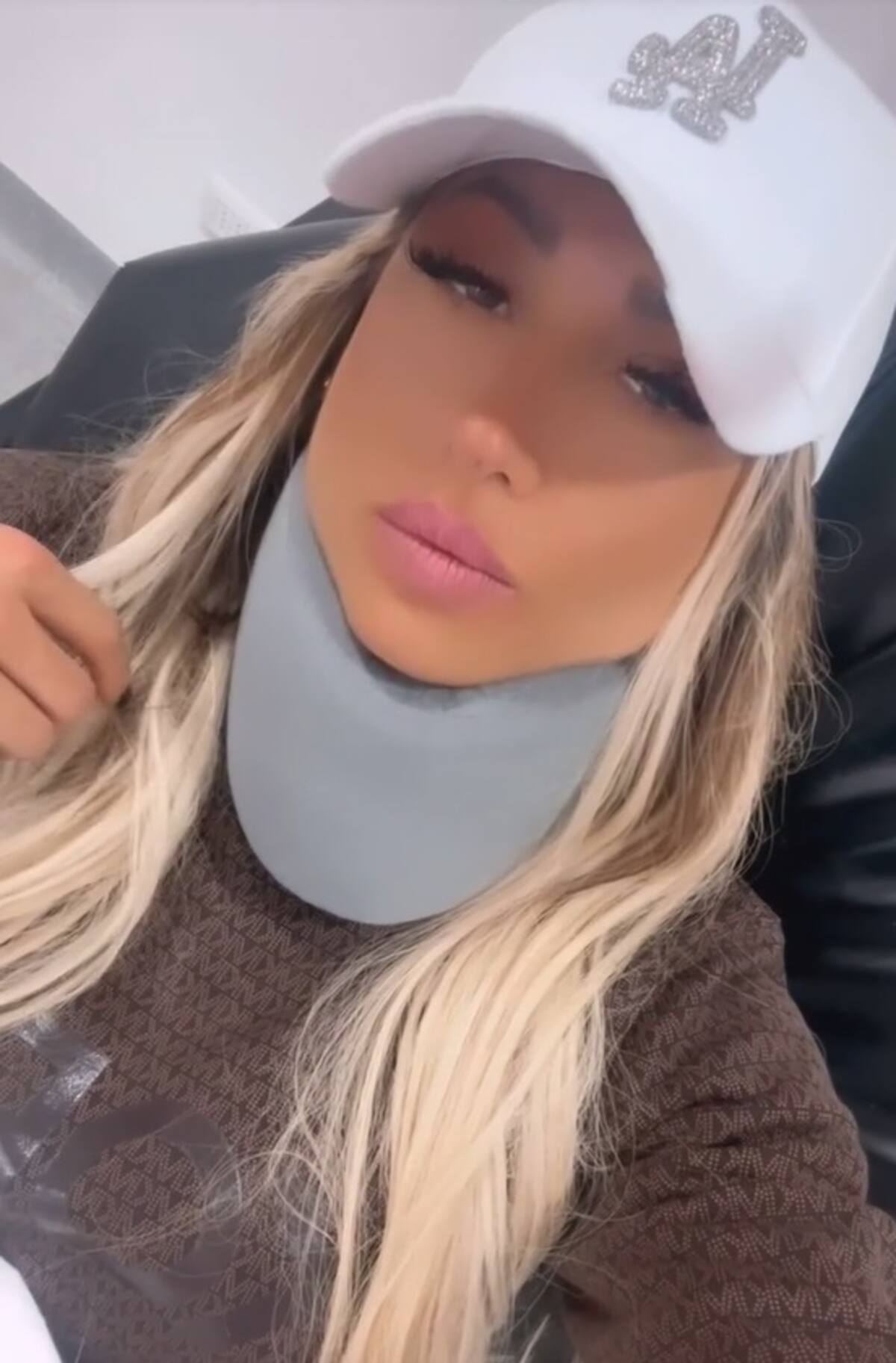Nicole Moreno sufrió un choque mientras volvía de entrenar. Créditos: Instagram