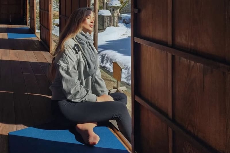 La influencer enfocó sus viajes para aprender más de la meditación, como India y Japón.