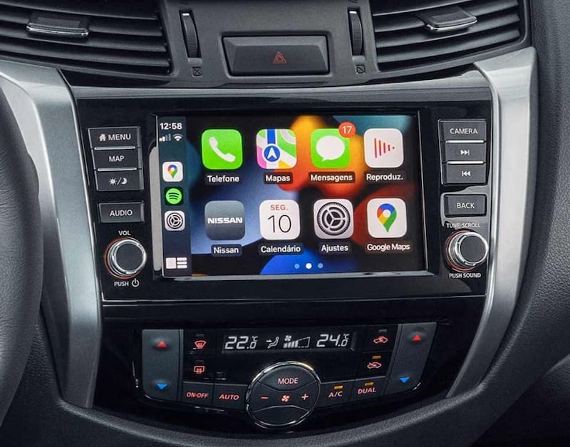 El la camioneta que maneja Cristián Riquelme.