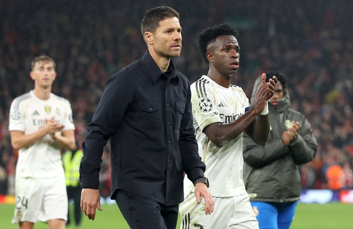 La relación entre Xabi Alonso y Vinícius no sería buena. EFE