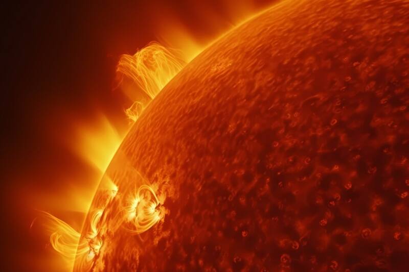 capta impresionante erupción solar.