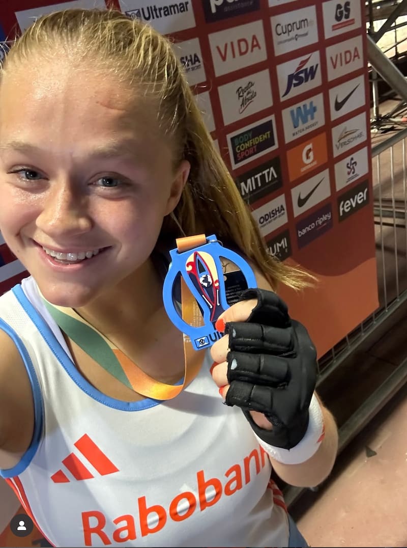 La capitana de Países Bajos fue elegida como la mejor jugadora en la goleada 10-0 sobre Chile. Foto: Instagram @jongoranjedames