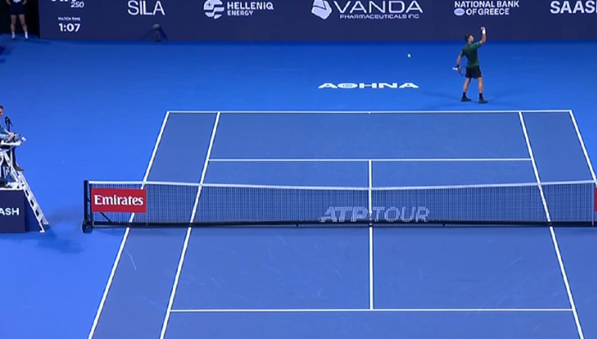 en el ATP de Atenas. Foto: Captura