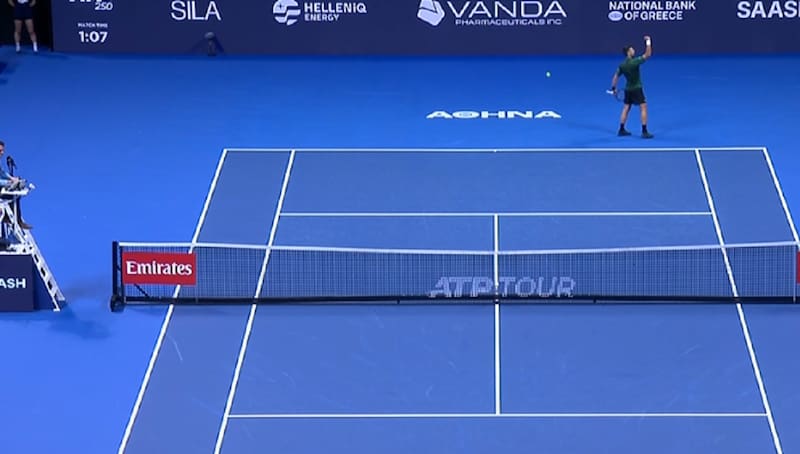 en el ATP de Atenas. Foto: Captura