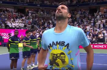 VIDEO | Novak Djokovic y un tremendo homenaje a Kobe Bryant por su Grand Slam número 24