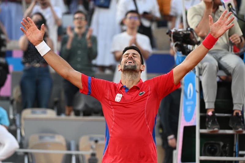 El serbio jugará la final singles en París 2024. EFE.