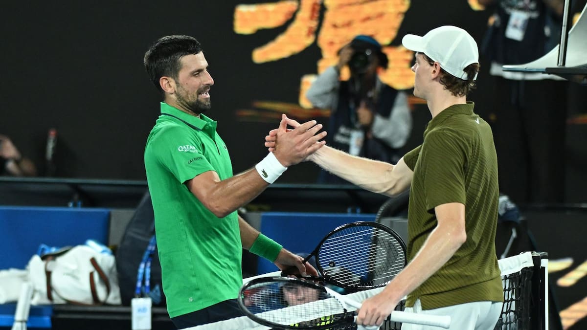 Djokovic incrédulo por lo que hizo ante Jannik Sinner: “Le di las gracias por dejarme ganar”