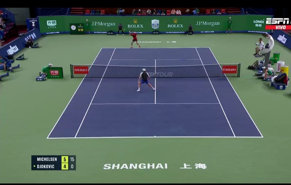 brilla en el Masters de Shanghai. Foto: Captura ESPN.