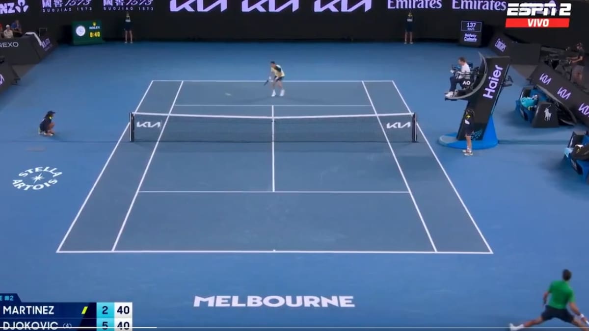 VIDEO |¡Inoxidable! El puntazo de Novak Djokovic que sacó aplausos en el Australian Open