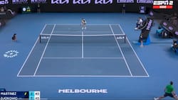 VIDEO |¡Inoxidable! El puntazo de Novak Djokovic que sacó aplausos en el Australian Open