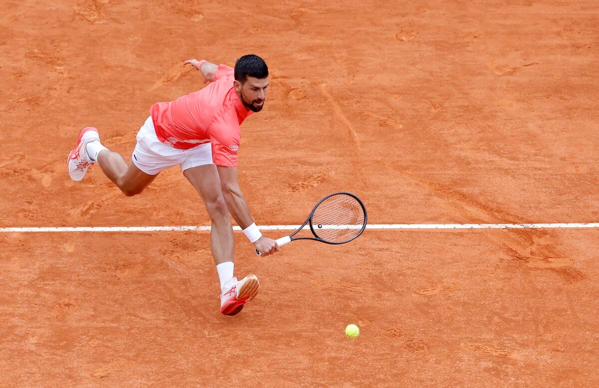 El serbio en el Masters 1000 de Montecarlo. EFE