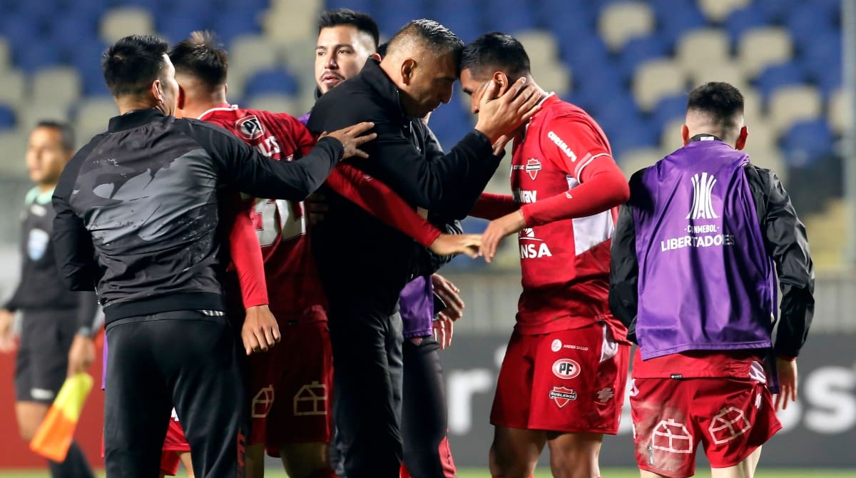 Las graves para el repunte del elenco de Chillán para lograr histórico triunfo en Copa Libertadores. Foto: Aton