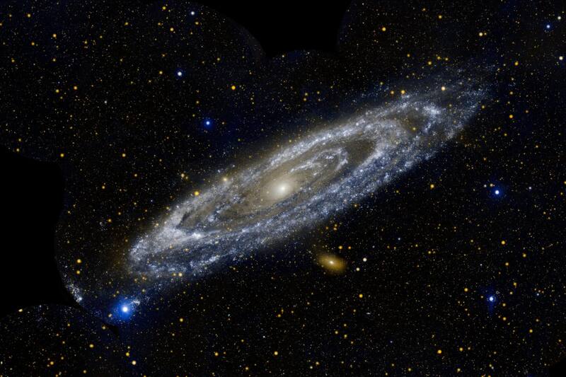 Descubren estructura estelar cerca de la galaxia Andrómeda.