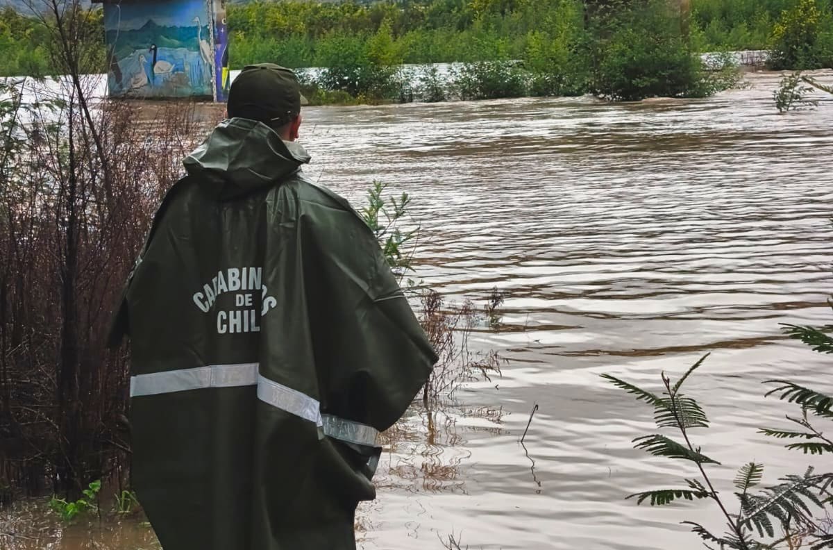 Se activaron nuevas Alertas Amarillas en las regiones del Biobío y del Maule, por crecidas del estero Paillihue y río Mataquito