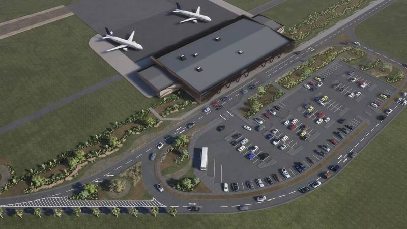 Así se verá el nuevo aeropuerto de Viña del Mar.