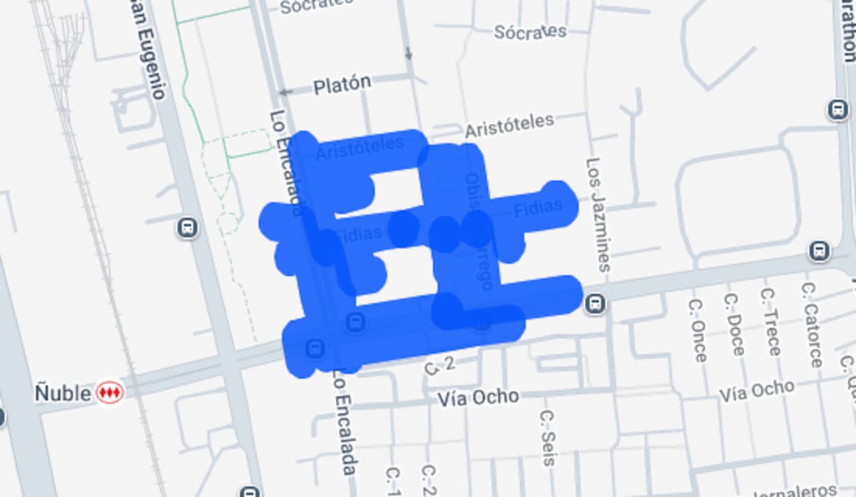 Estas calles se verán afectadas por el corte de luz. Créditos: Enel.