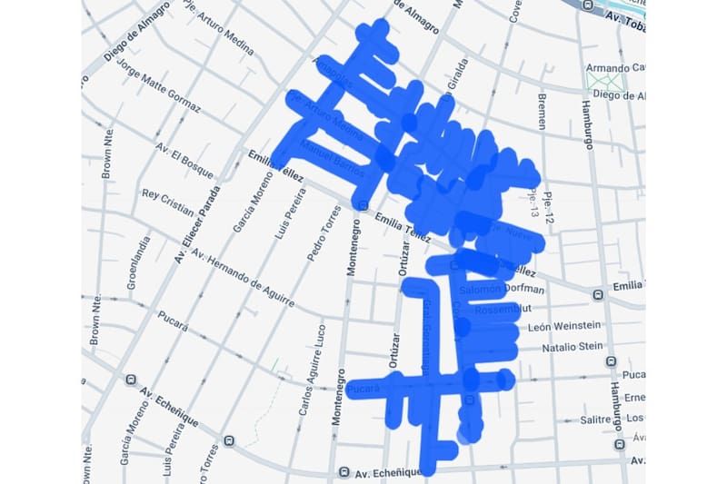 Este es uno de los sectores que tendrá cortes de luz durante la jornada. 
Créditos: Enel.