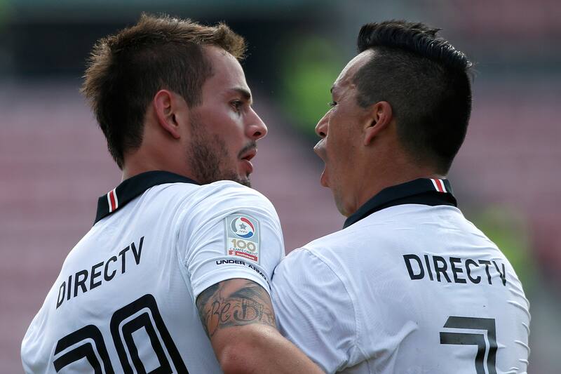 Octavio Rivero hizo dupla con Esteban Paredes en la delantera de Colo Colo.