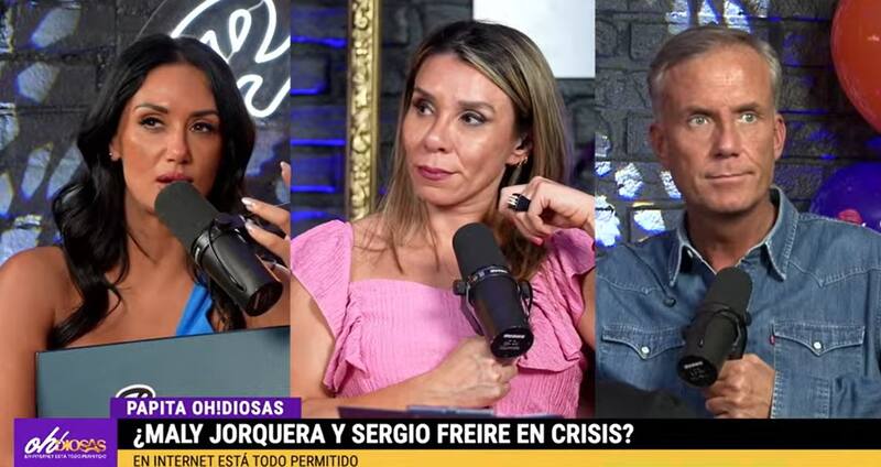 En "Oh! Diosas" confirmaron la separación entre Maly Jorquiera y Sergio Freire. Créditos: Pantallazo YouTube