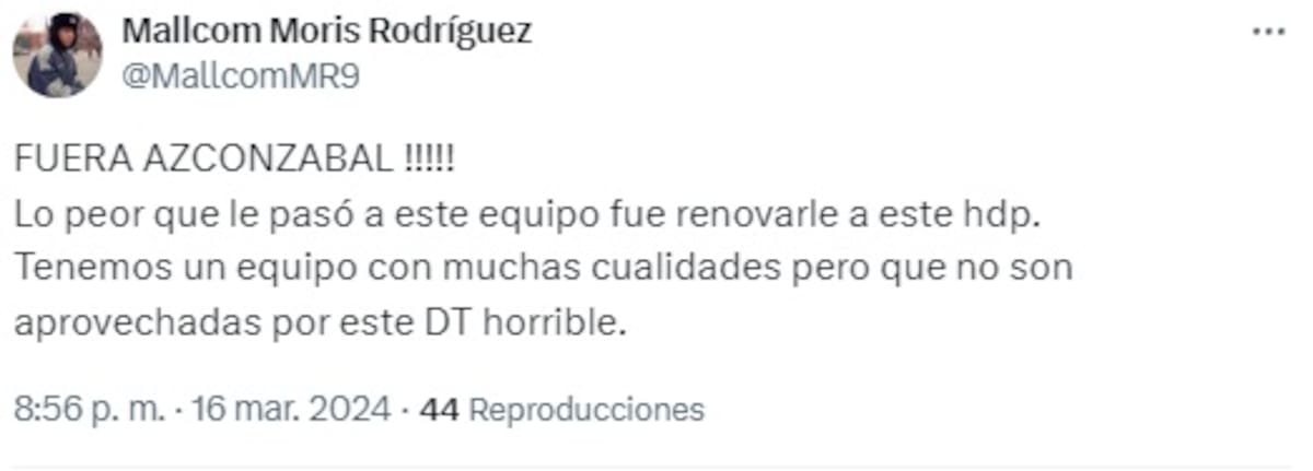 Hinchas piden la salida del entrenador de O'Higgins