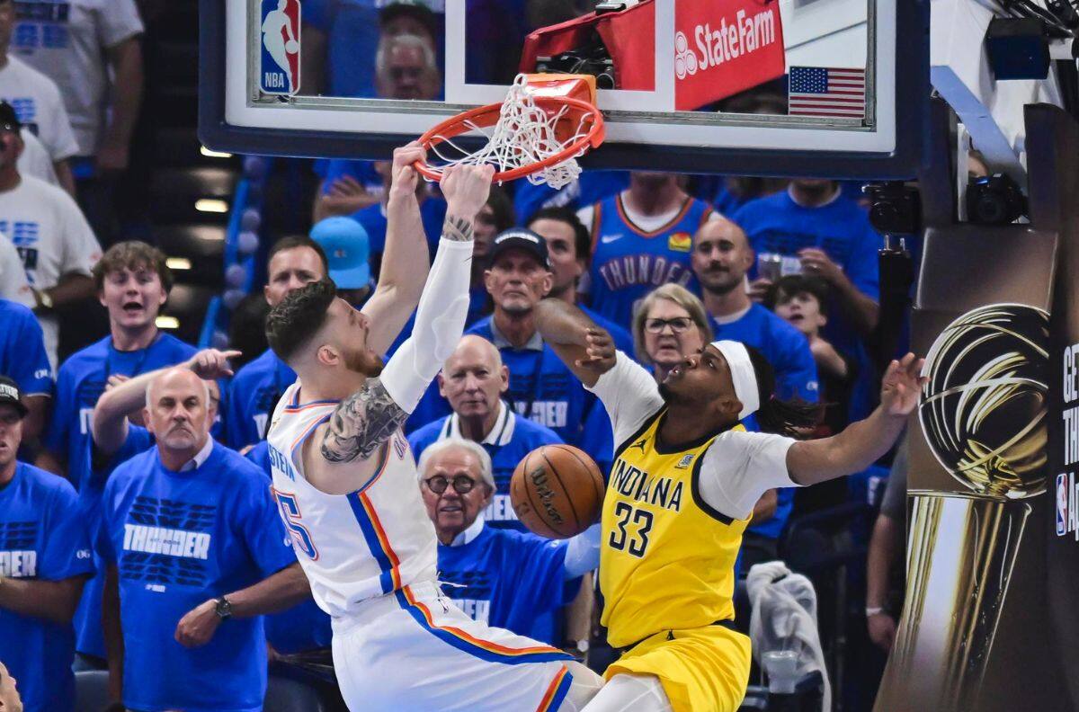 Oklahoma City saca ventaja sobre Indiana en las Finales de la NBA