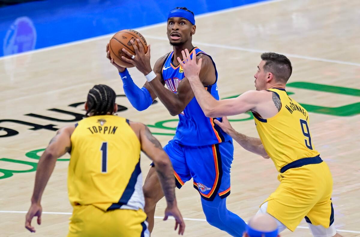 Finales NBA: City Thunder superó a los Pacers e igualó la serie