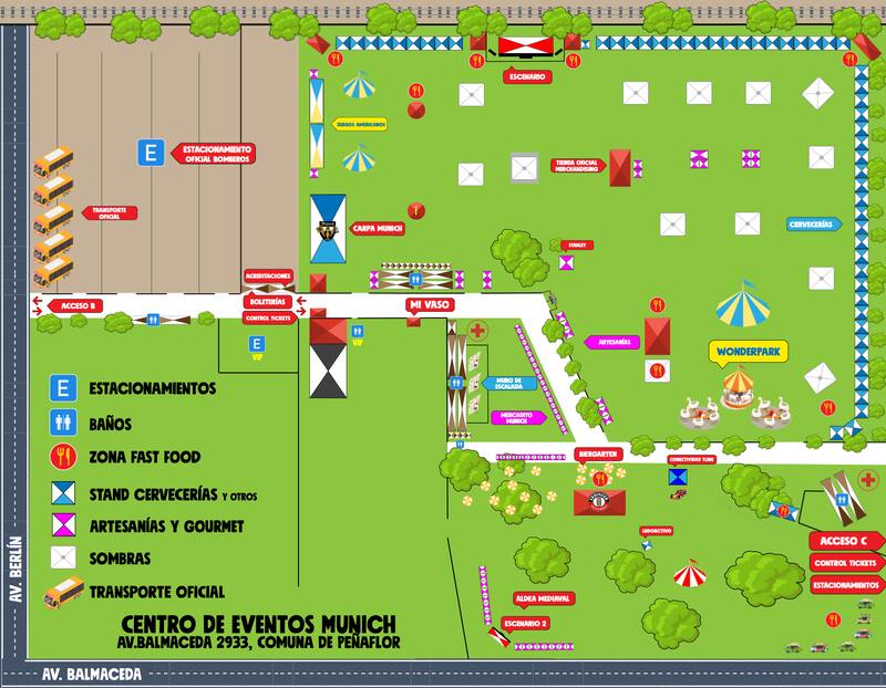 Mapa de ubicación y estacionamiento.