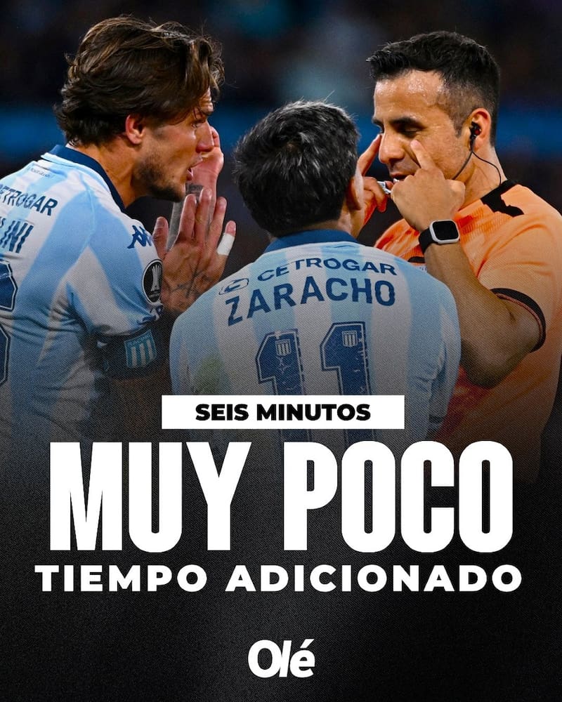 El medio argentino criticó a Piero Maza por su arbitraje en Copa Libertadores. Foto: Twitter