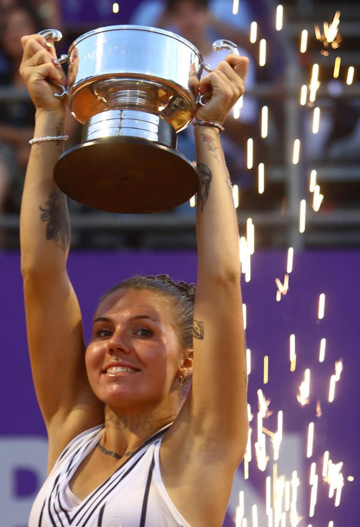 La ucraniana es la flamante campeona del WTA 125 de Chicureo. Instagram: @copalpopen