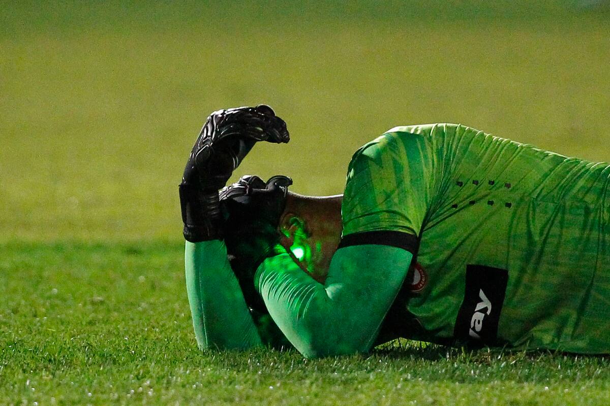 Omar Carabalí fue quien más sufrió por el láser.