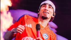 VIDEO | Con la camiseta de La Roja: la estrella del reggaetón que cerró su gira mundial en Chile
