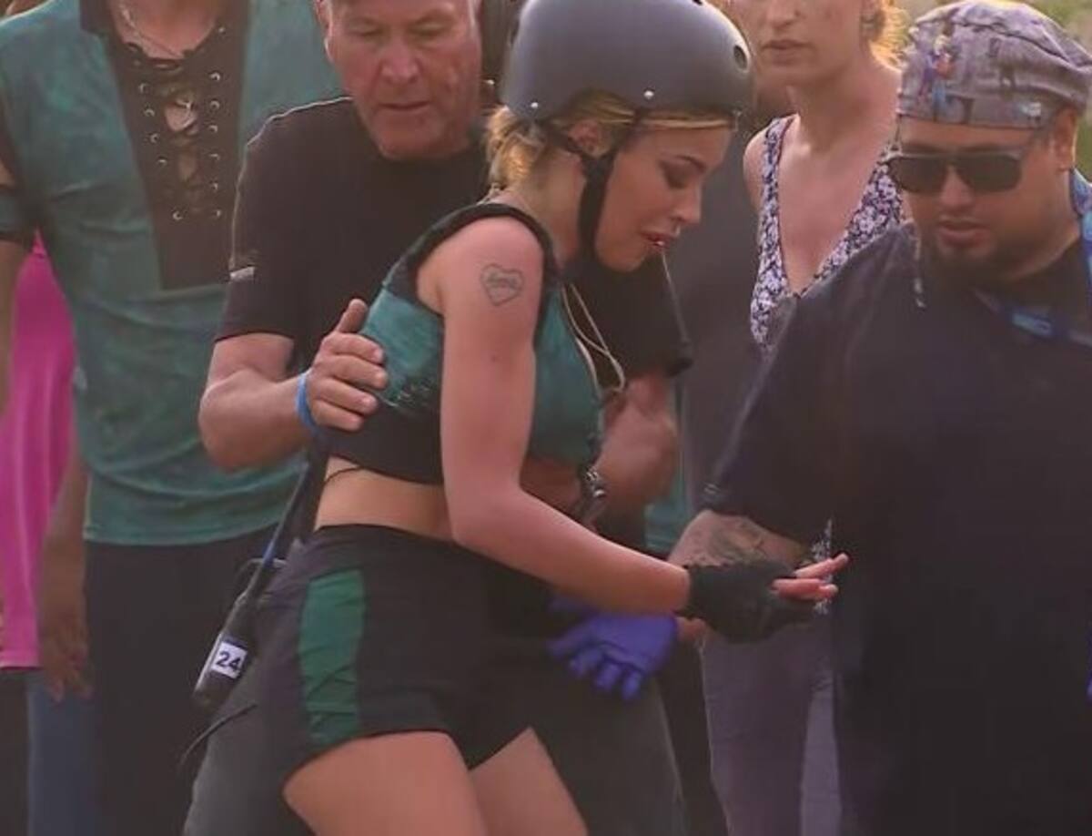 El día en que Oriana Marzoli se accidentó en la competencia. Créditos: Pantallazo Canal 13