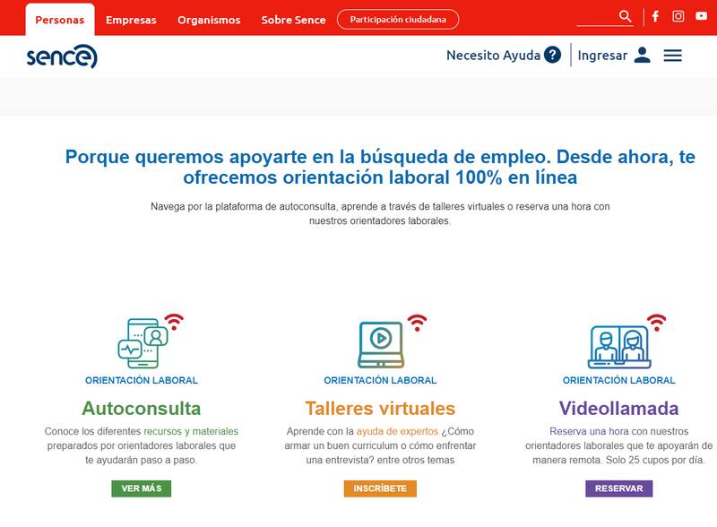 Conoce de qué se trata cada arista de la ayuda en la búsqueda de trabajo que ofrece el Sence.