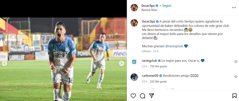 se despide de Racing y se acerca a Colo Colo.