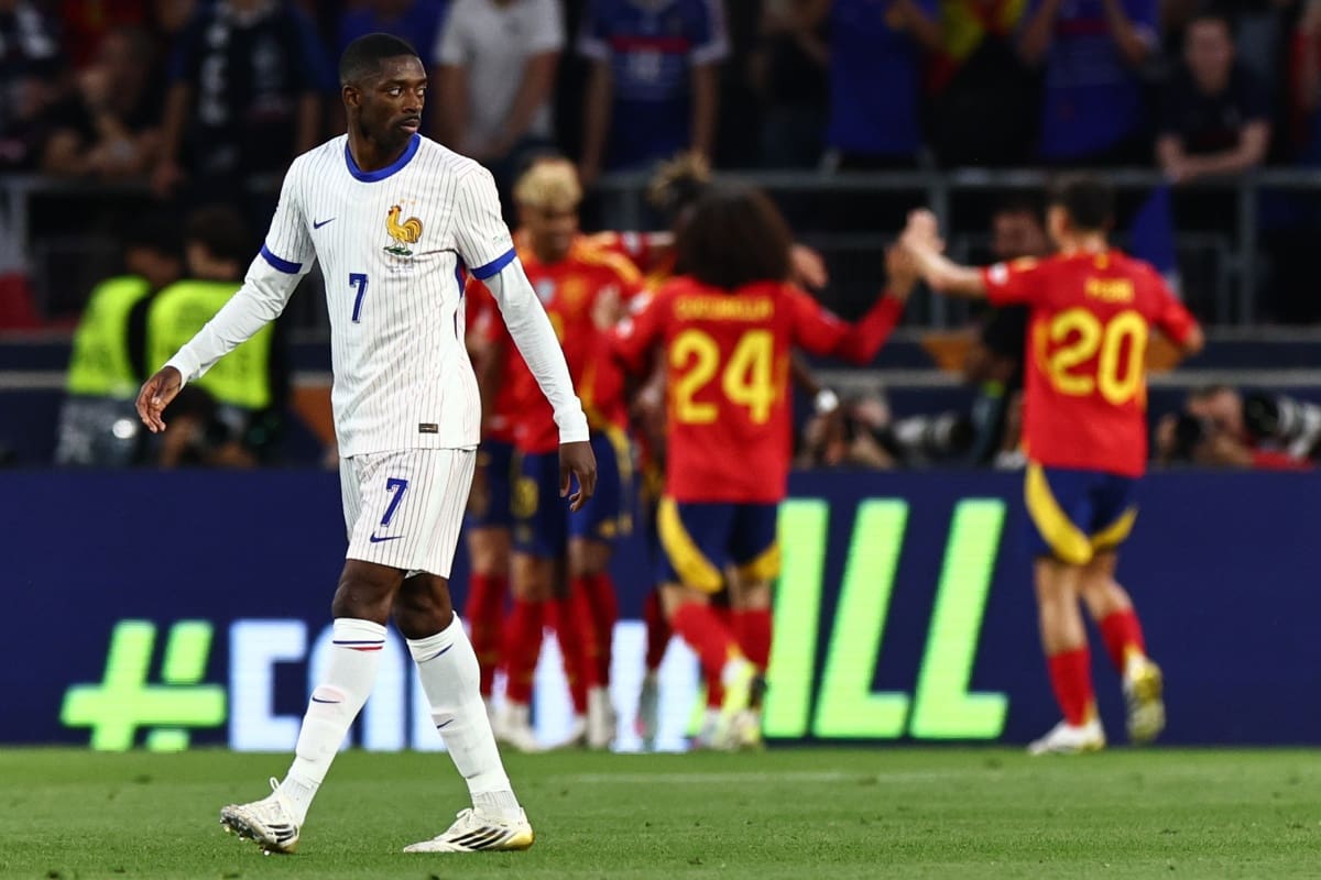 Partido España vs Francia. Foto: EFE.