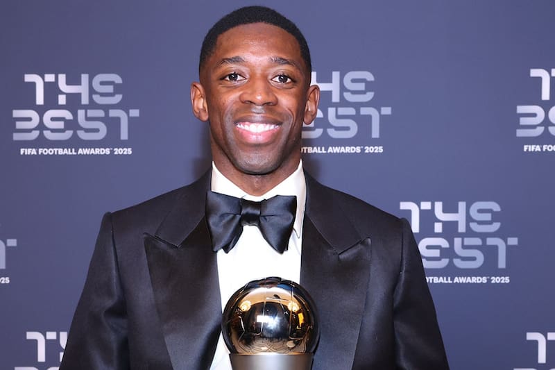 El francés ganó el The Best 2025. Foto: PSG.