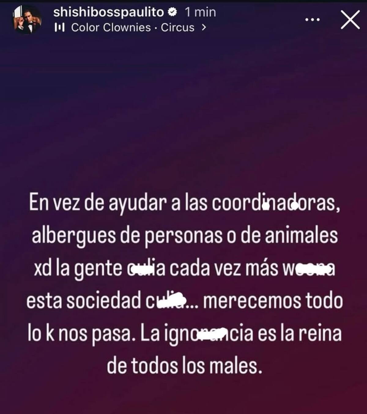 El artista se lanzó contra Naya Fácil.