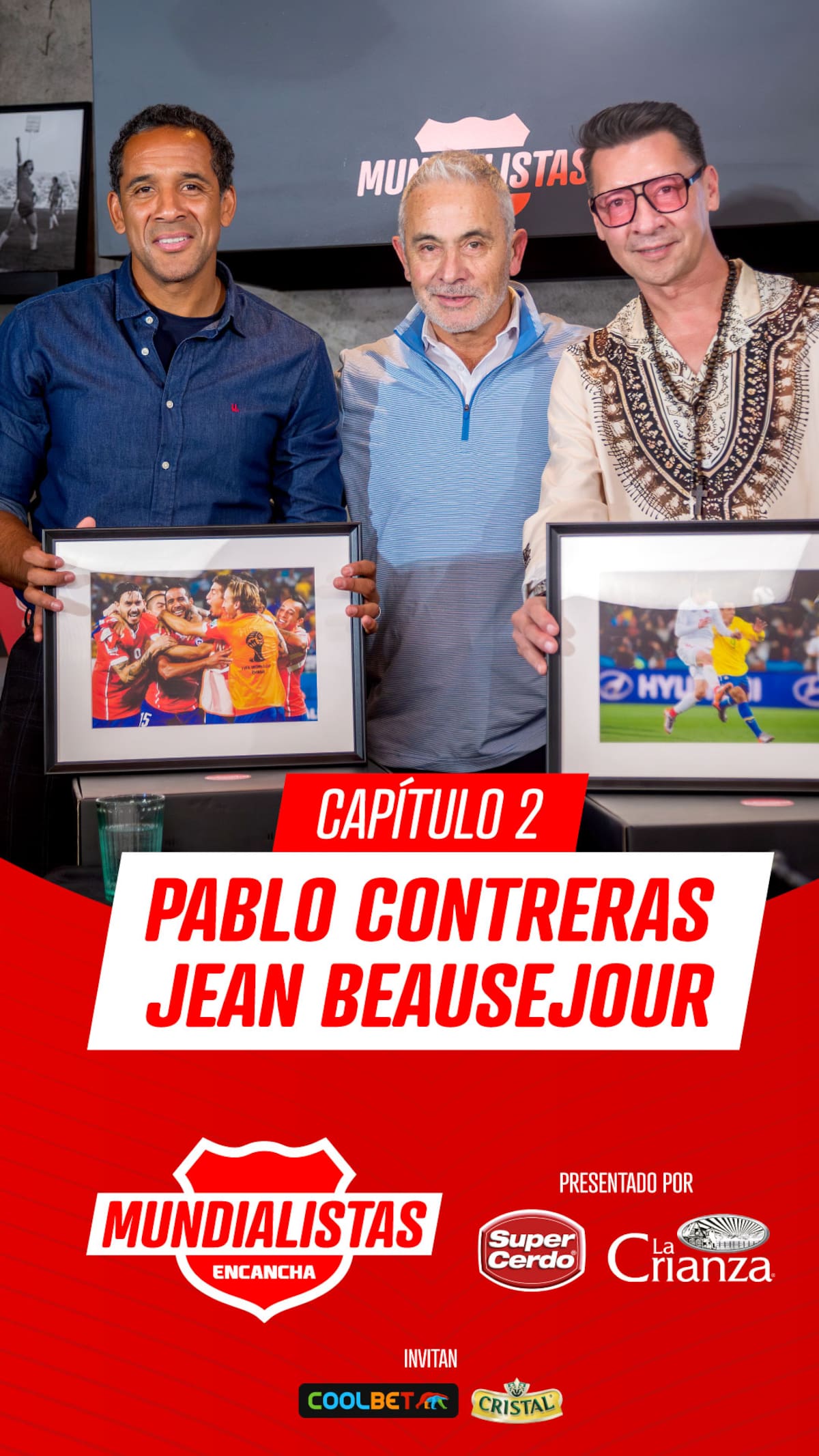 Mundialistas con Jean Beausejour y Pablo Contreras