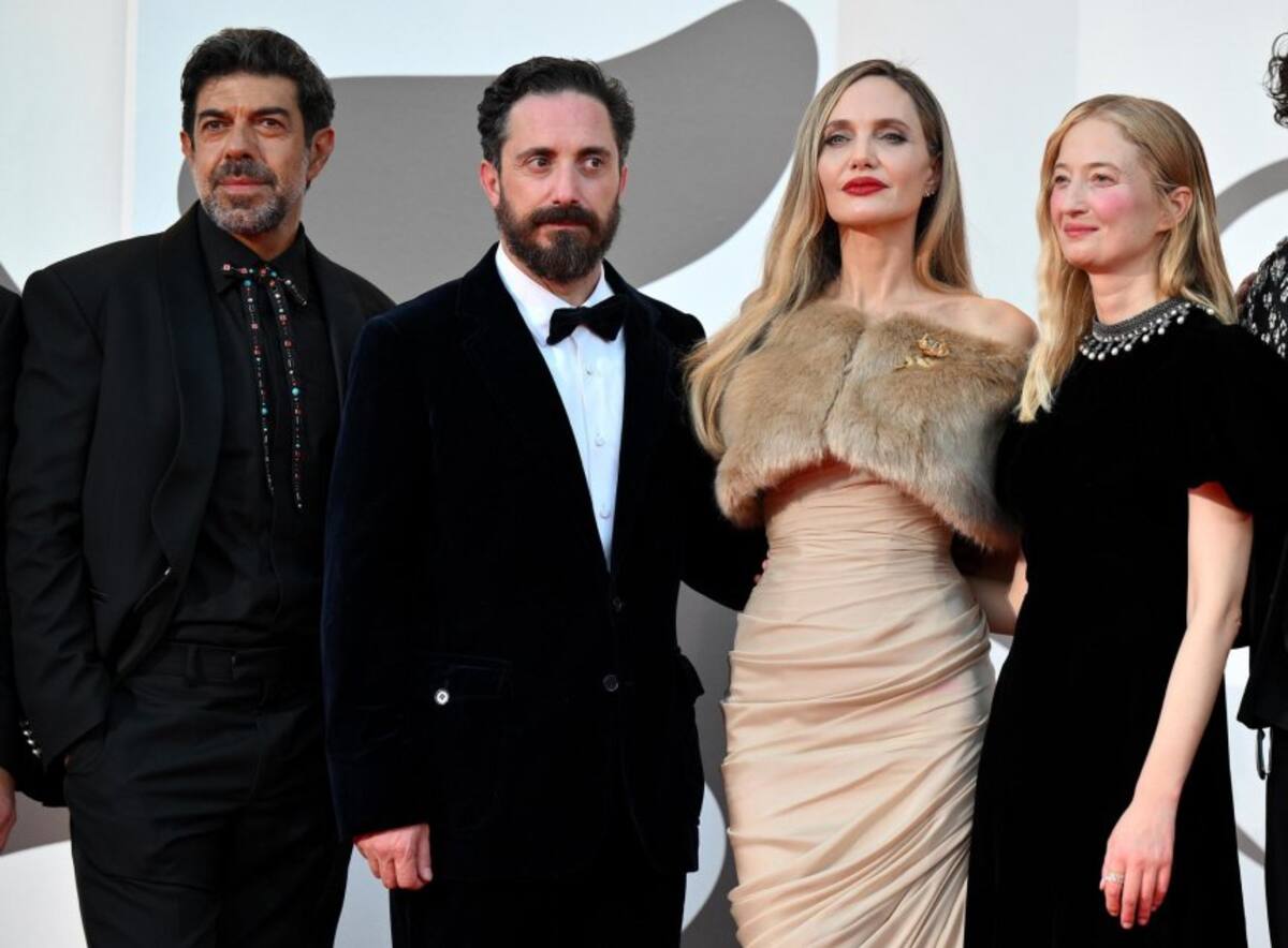 Pablo Larraín y Angelina Jolie presentan su más reciente producción "María".
