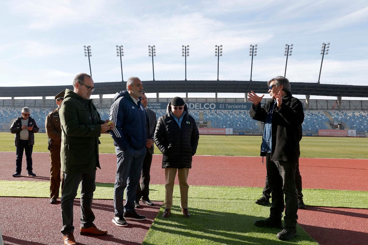 y su visita al Estadio El Teniente de Rancagua. Créditos: ANFP